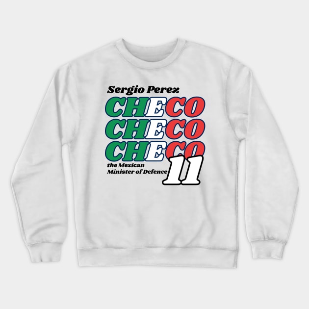 Sergio Perez T-Shirt Crewneck Sweatshirt by BobaTeeStore